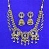 Antique Moti Necklace Set With Gold Plating