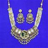 Antique Moti Necklace Set With Gold Plating