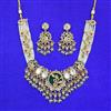 Antique Moti Necklace Set With Gold Plating