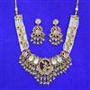 Antique Moti Necklace Set With Gold Plating