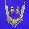 Antique Moti Necklace Set With Gold Plating