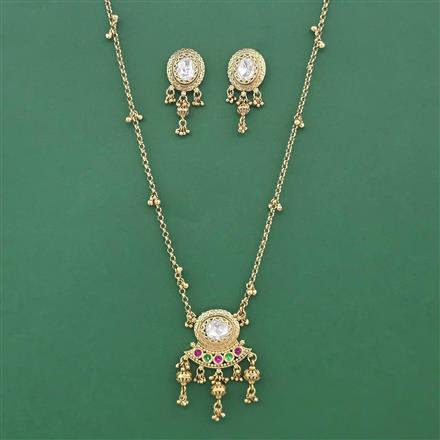 Antique Classic Pendant Set With Gold Plating