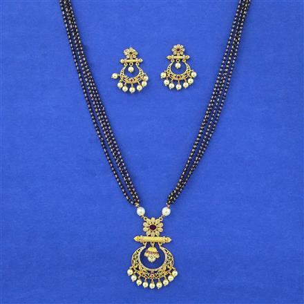 Antique Classic Mangalsutra With Gold Plating