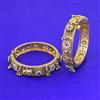 Antique Moti Bangles With Matte Gold Plating