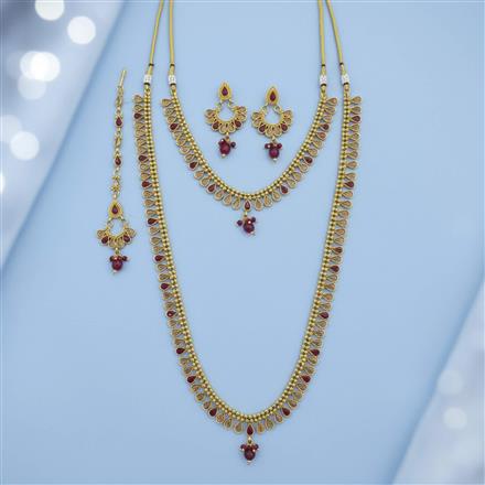 Antique Combo Necklace Set Set With Gold Plating