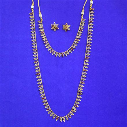 Antique Combo Necklace Set Set With Gold Plating