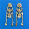 Antique Moti Earring With Mehndi Plating
