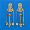 Antique Moti Earring With Matte Gold Plating