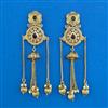 Antique Moti Earring With Matte Gold Plating
