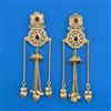 Antique Moti Earring With Matte Gold Plating