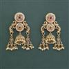 Antique Moti Earring With Matte Gold Plating