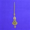 Antique Moti Tikka With Matte Gold Plating