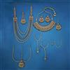 Antique Moti Bridal Sets With Mehndi Plating