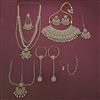 Antique Moti Bridal Sets With Mehndi Plating