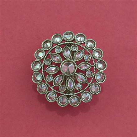 Antique Classic Brooch With Mehndi Plating