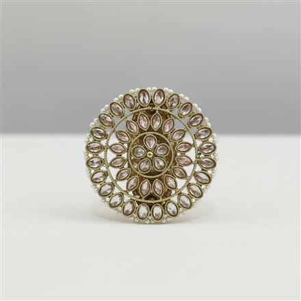 Antique Classic Brooch With Mehndi Plating