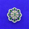 Antique Moti Brooch With Mehndi Plating