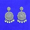 Antique Moti Earring With Mehndi Plating