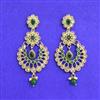 Antique Moti Earring With Mehndi Plating