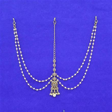 Antique Moti Damini With Mehndi Plating