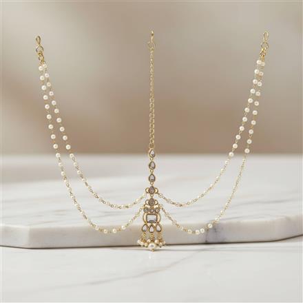 Antique Moti Damini With Mehndi Plating