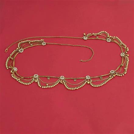 Antique Moti Belt With Gold Plating