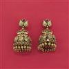 Antique Jhumki With Matte Gold Plating