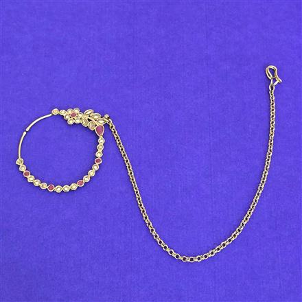 Antique Classic Nose Ring With Mehndi Plating