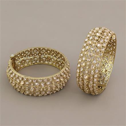 Antique Openable Bangles With Mehndi Plating