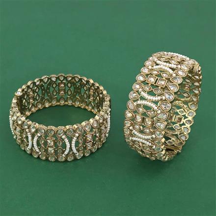 Antique Openable Bangles With Mehndi Plating