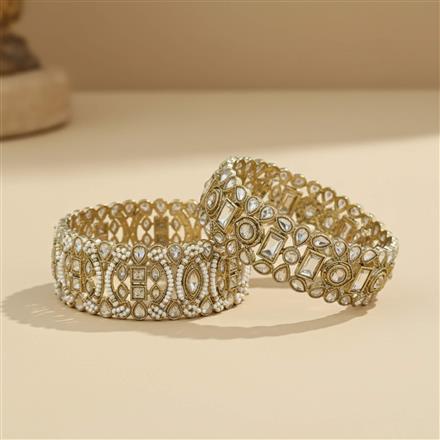 Antique Openable Bangles With Mehndi Plating