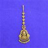 Antique South Indian Tikka With Matte Gold Plating