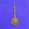 Antique South Indian Tikka With Matte Gold Plating