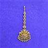 Antique South Indian Tikka With Matte Gold Plating