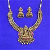 Antique South Indian Necklace Set With Matte Gold Plating