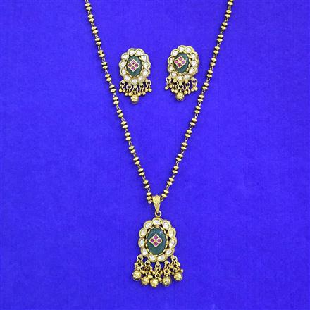 Antique Classic Pendant Set With Gold Plating