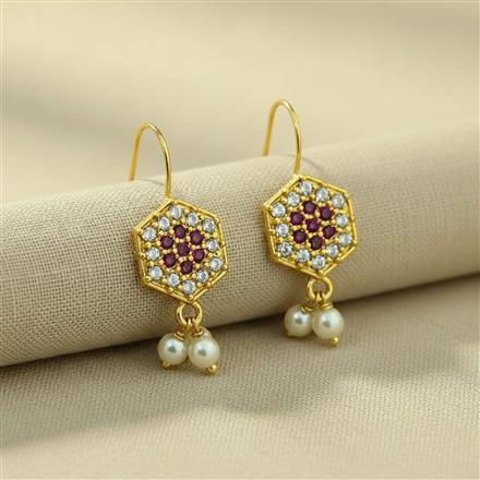 Antique Moti Earring With Gold Plating