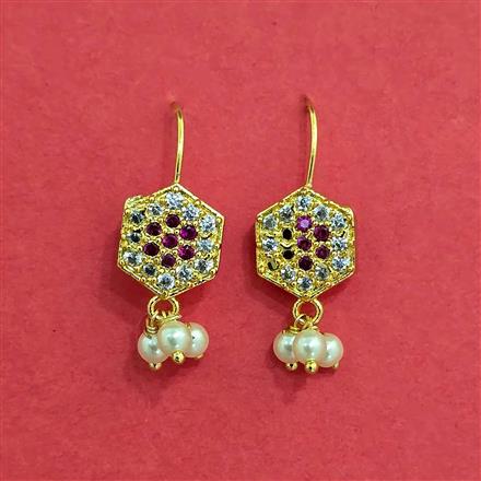 Antique Moti Earring With Gold Plating