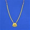 Antique Plain Gold Pendant Set With Gold Plating