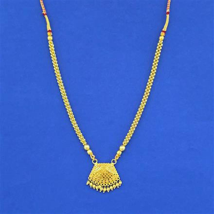 Antique Plain Gold Pendant Set With Gold Plating