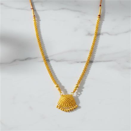Antique Plain Gold Pendant Set With Gold Plating