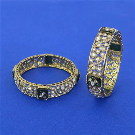 Antique Classic Bangles With Mehndi Plating