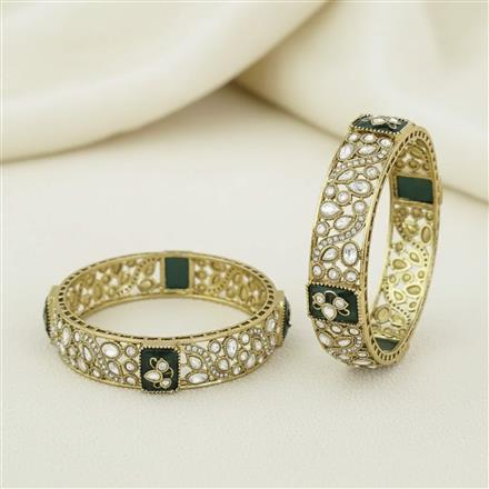 Antique Classic Bangles With Mehndi Plating