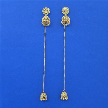 Antique Kashmiri Jhumki With Gold Plating