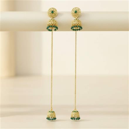 Antique Kashmiri Jhumki With Gold Plating