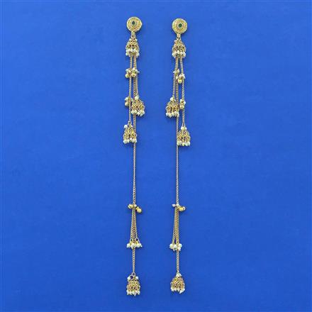 Antique Kashmiri Jhumki With Gold Plating