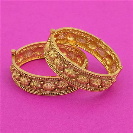 Antique Openable Bangles With Gold Plating