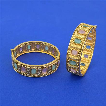 Antique Openable Bangles With Gold Plating