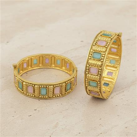 Antique Openable Bangles With Gold Plating