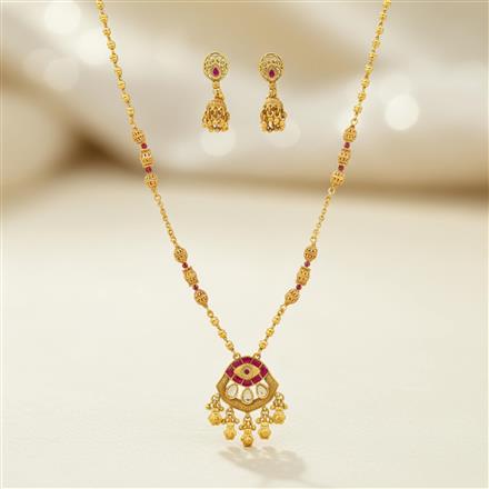 Antique Classic Pendant Set With Gold Plating